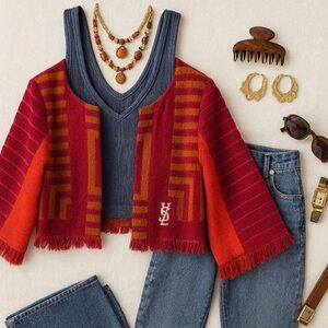 Royal Native YSL Yves Saint Laurent Vintage Chica Jacket Size Medium NWT